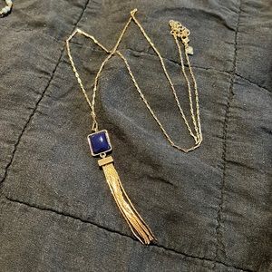 Gold Long Pendant Necklace